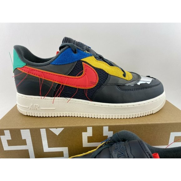 Nike Air Force 1 Black History Month Men's Size 8 Shoes 2020 Red - Picture 5 of 12